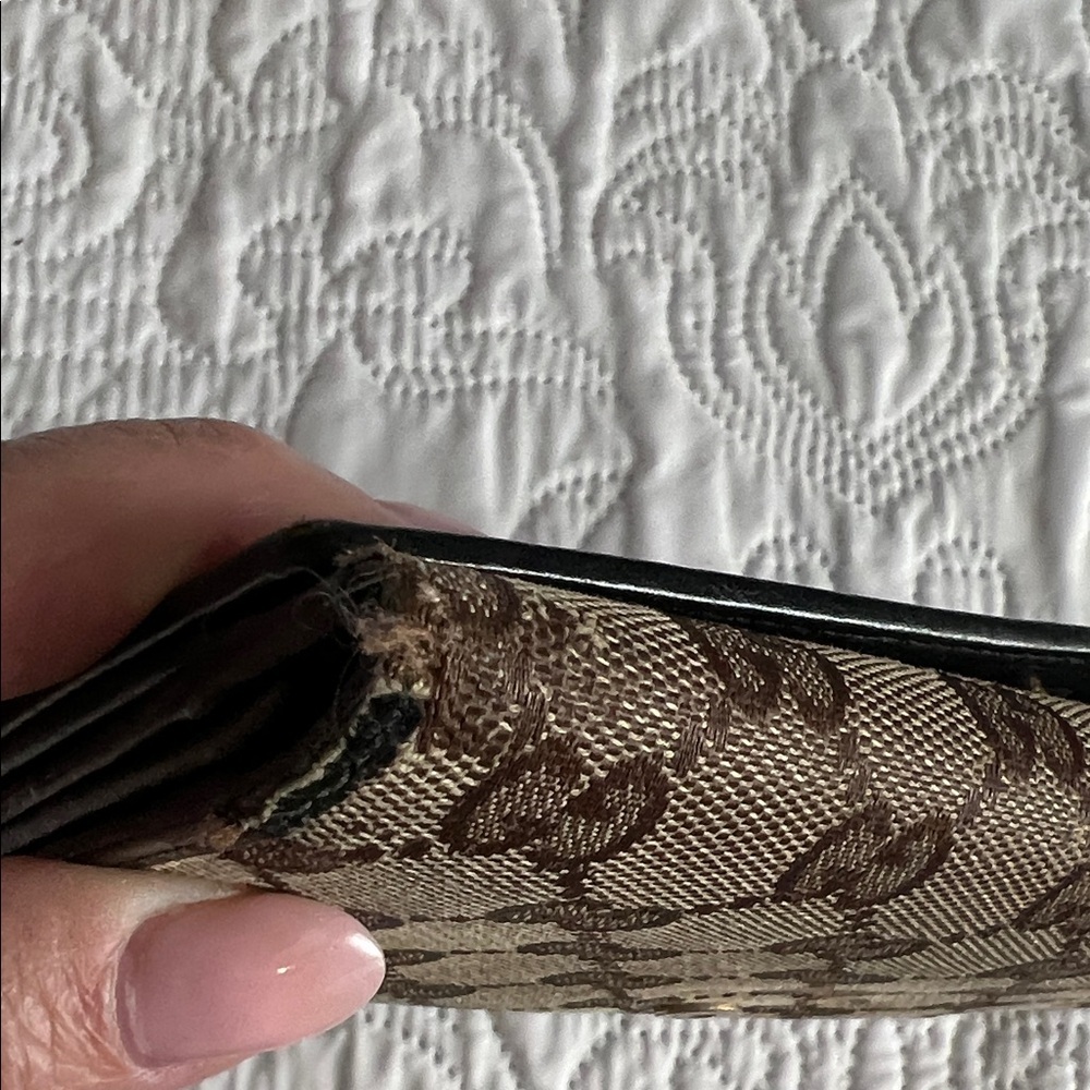 Gucci Canvas Continental Flap Wallet. P56 - Picture 8 of 12